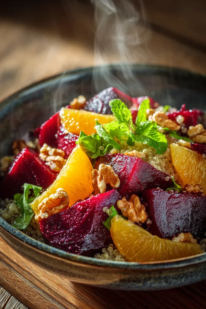 Warm Beet & Quinoa Bowl
