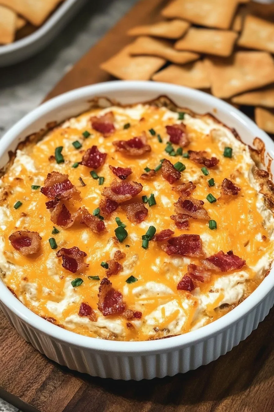 Cream Cheese Dip with Bacon and Cheddar