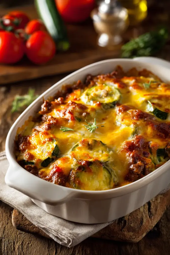Zucchini Hamburger Casserole