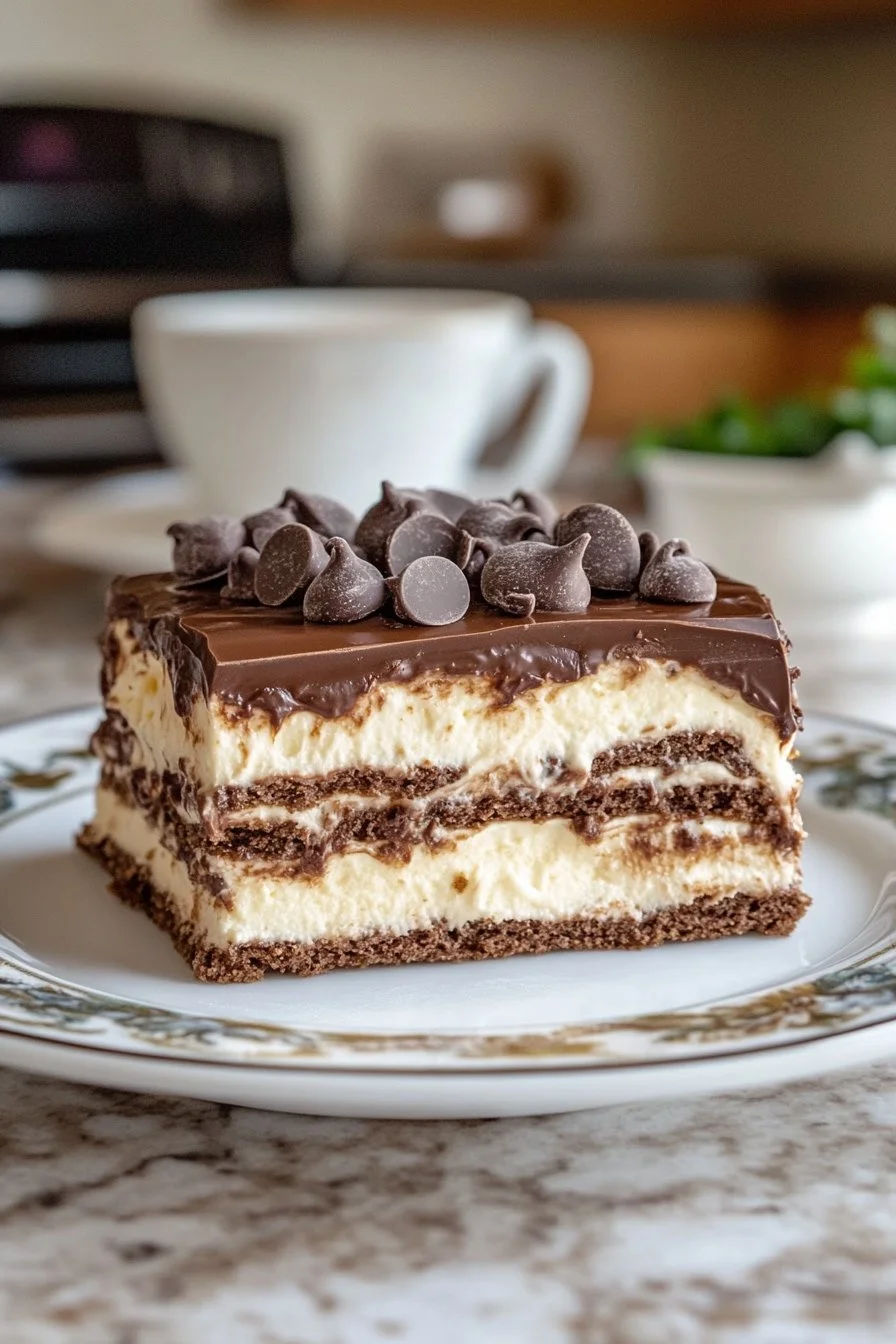 No-Bake Chocolate Eclair Cake