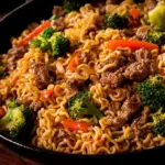 Beef Ramen Noodles Stir Fry