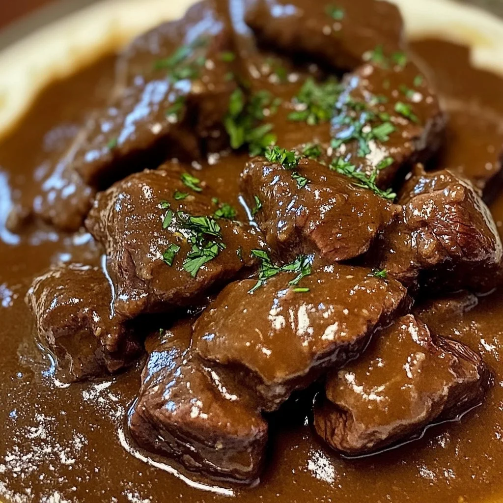 Beef Tips and Gravy