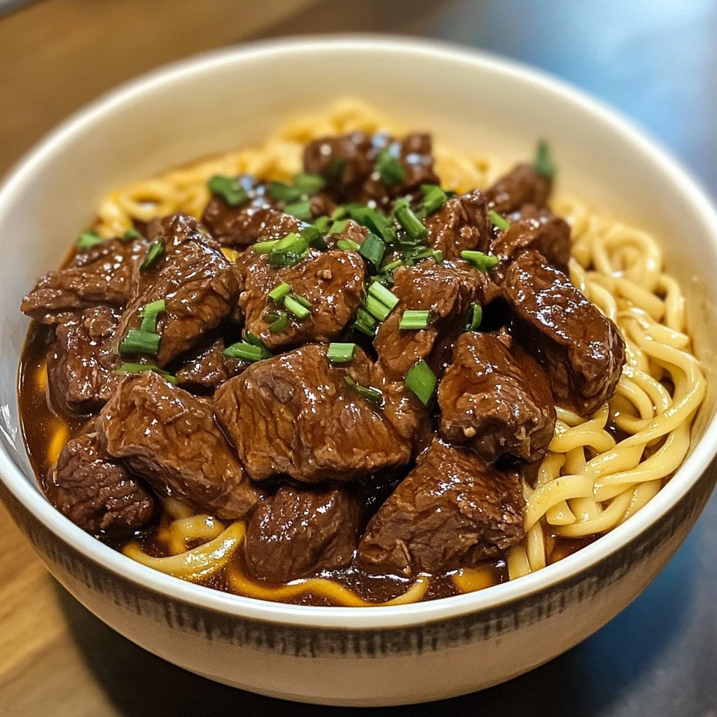 Beef Tips and Noodles