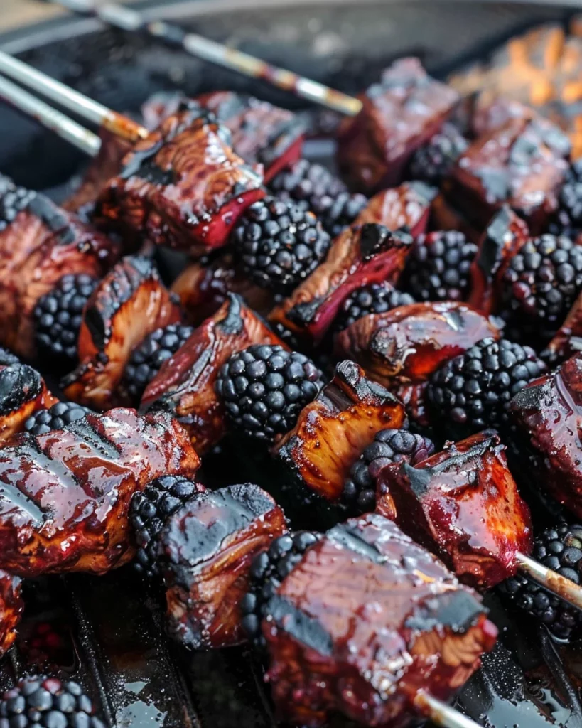 Blackberry-Habanero Venison Kebabs: Fiery Flavor Explosion