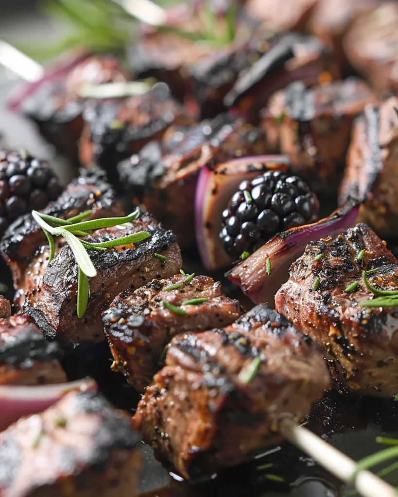 Blackberry-Habanero Venison Kebabs: Fiery Flavor Explosion