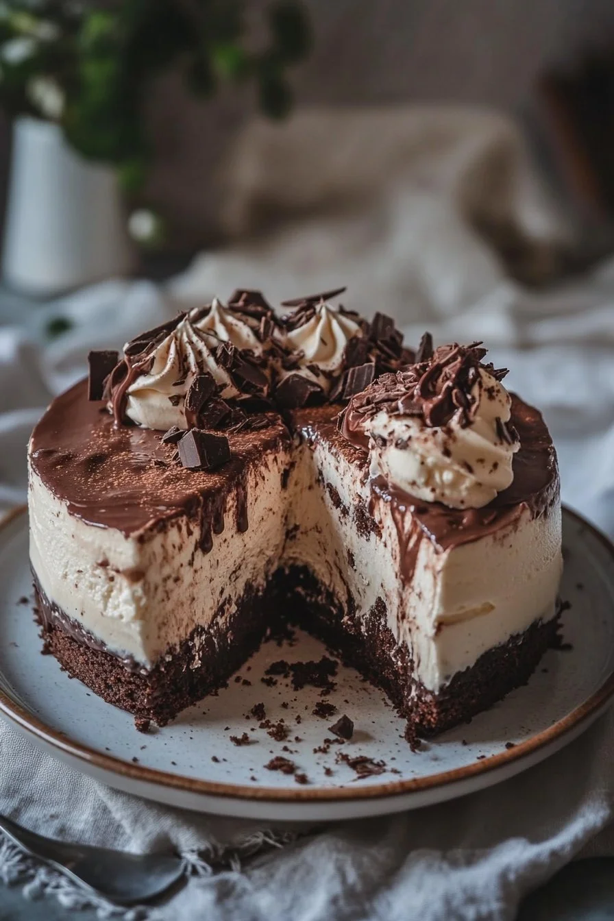 Fudgy Brownie Ice Cream Cake 7 Fudgy Brownie Ice Cream Cake