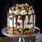 Chocolate Chip Cookie Ice Cream Cake