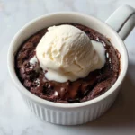 Chocolate Fudge Brownie in a Mug