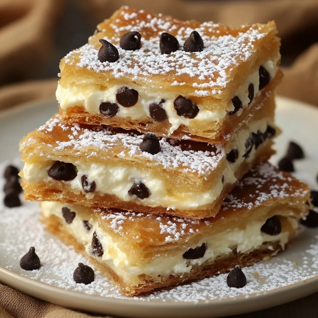 Classic Cannoli Squares