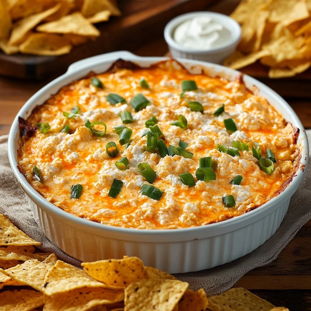 Cottage Cheese Buffalo Chicken Dip