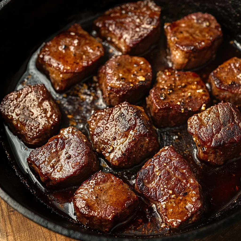 Cowboy Butter Steak Bites