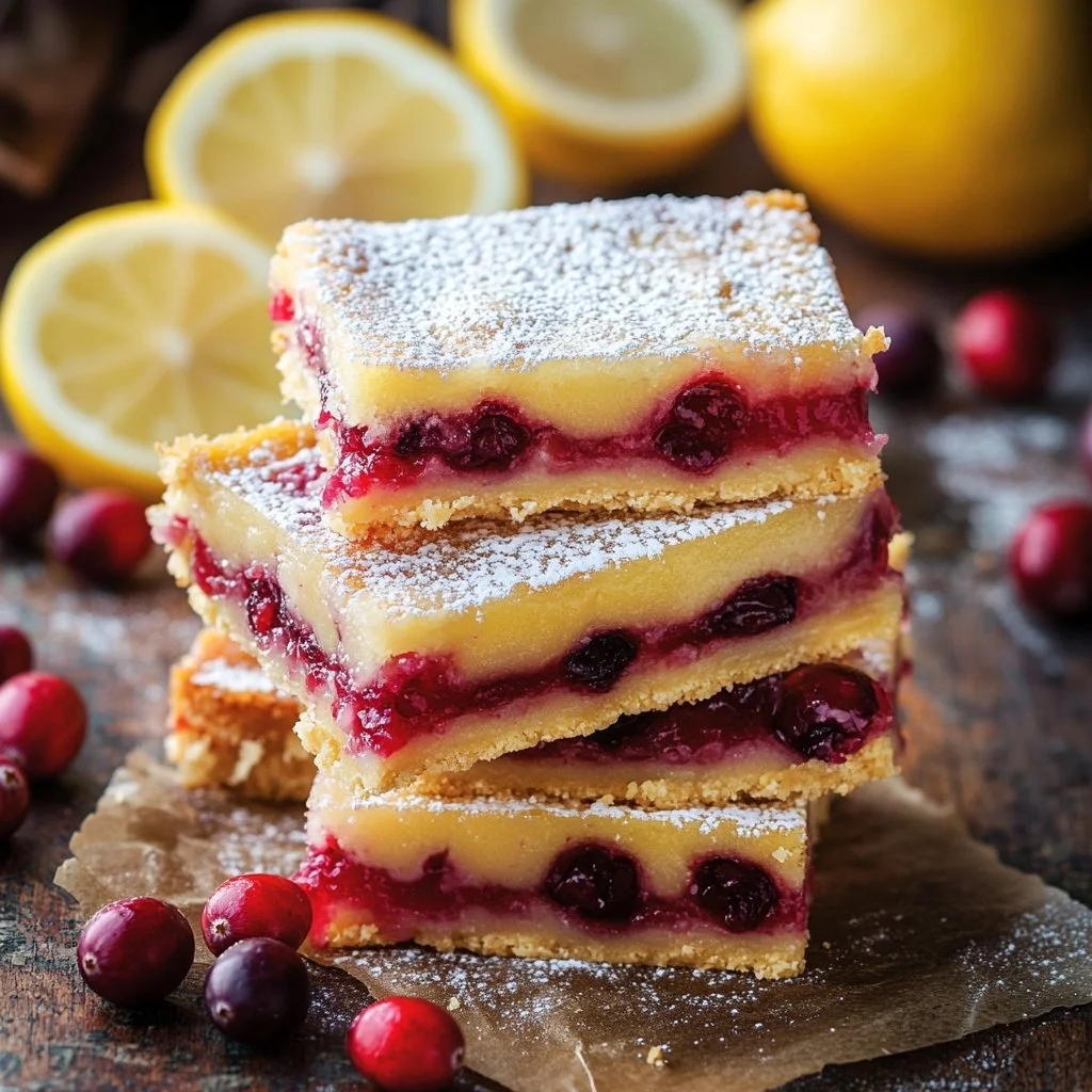 Cranberry Lemon Bars