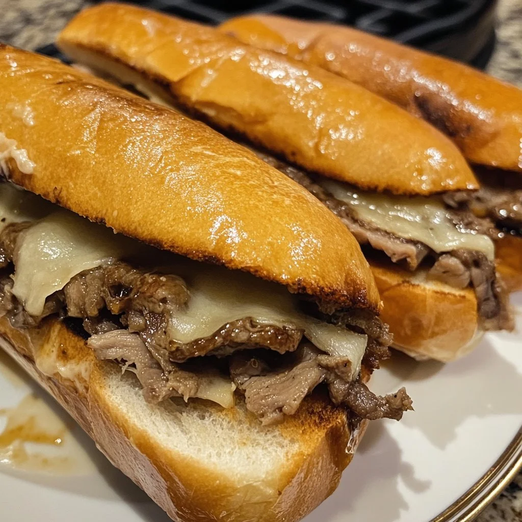 Crockpot French Dip Sandwiches