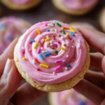 Crumbl Cookies with Cream Cheese Frosting
