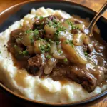 Double French Onion Beef Tips and Gravy