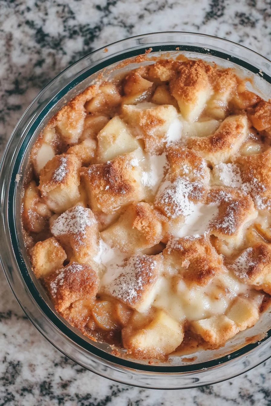 Easy Cinnamon Roll Apple Cobbler