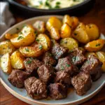 High Protein Slow Cooker Garlic Butter Beef Bites