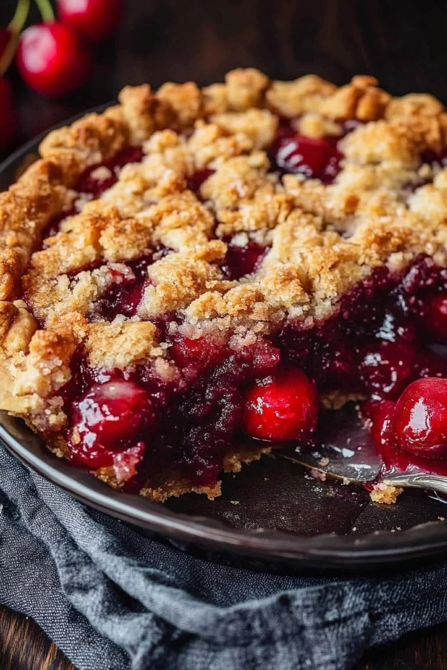Cherry Crumb Pie