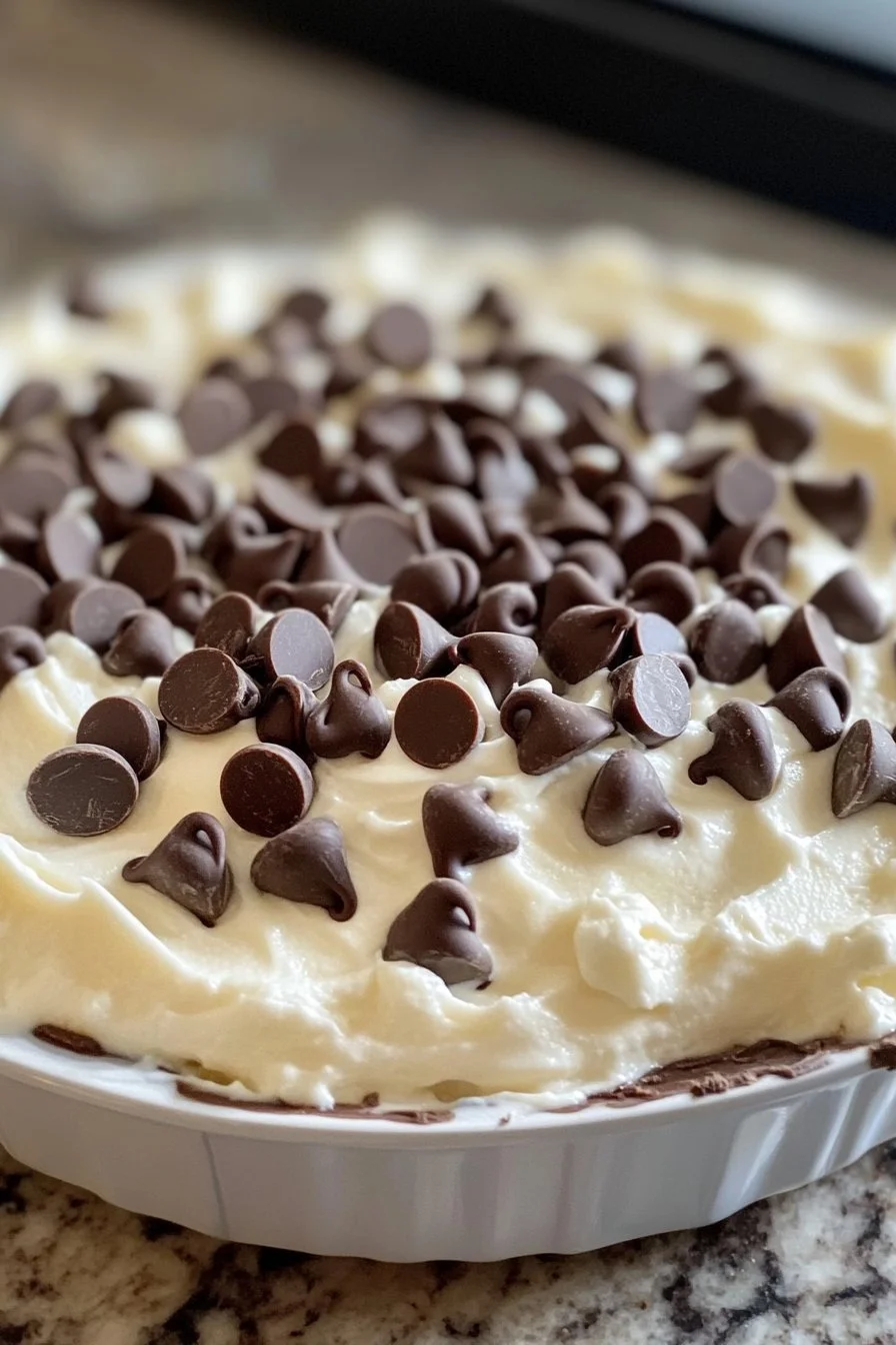 Cream Cheese Chocolate Chip Dip (Easy Dessert!)