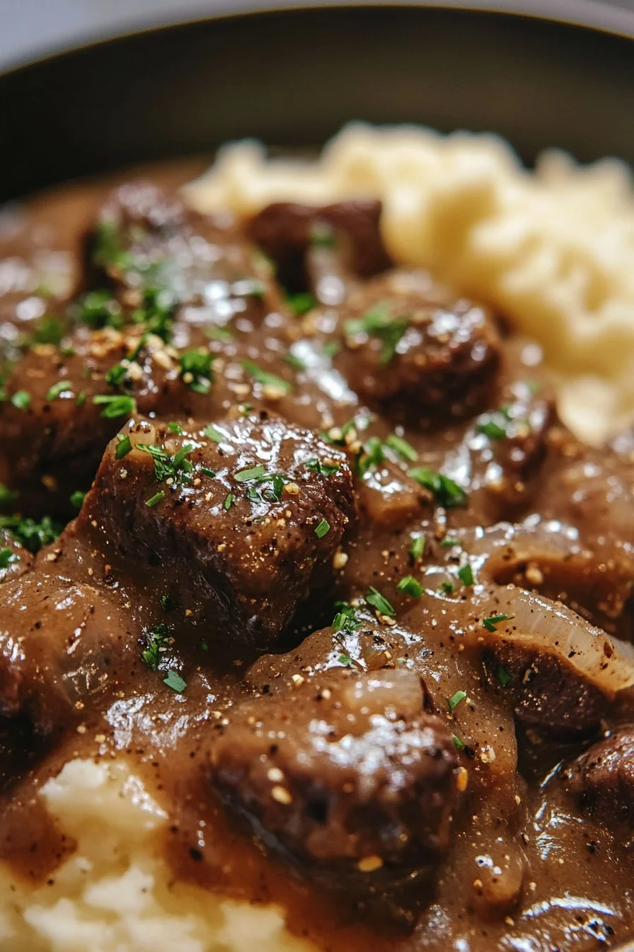 Double French Onion Beef Tips and Gravy: A Hearty Comfort Meal You’ll Keep Coming Back To