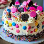 No-Bake Funfetti Oreo Icebox Cake