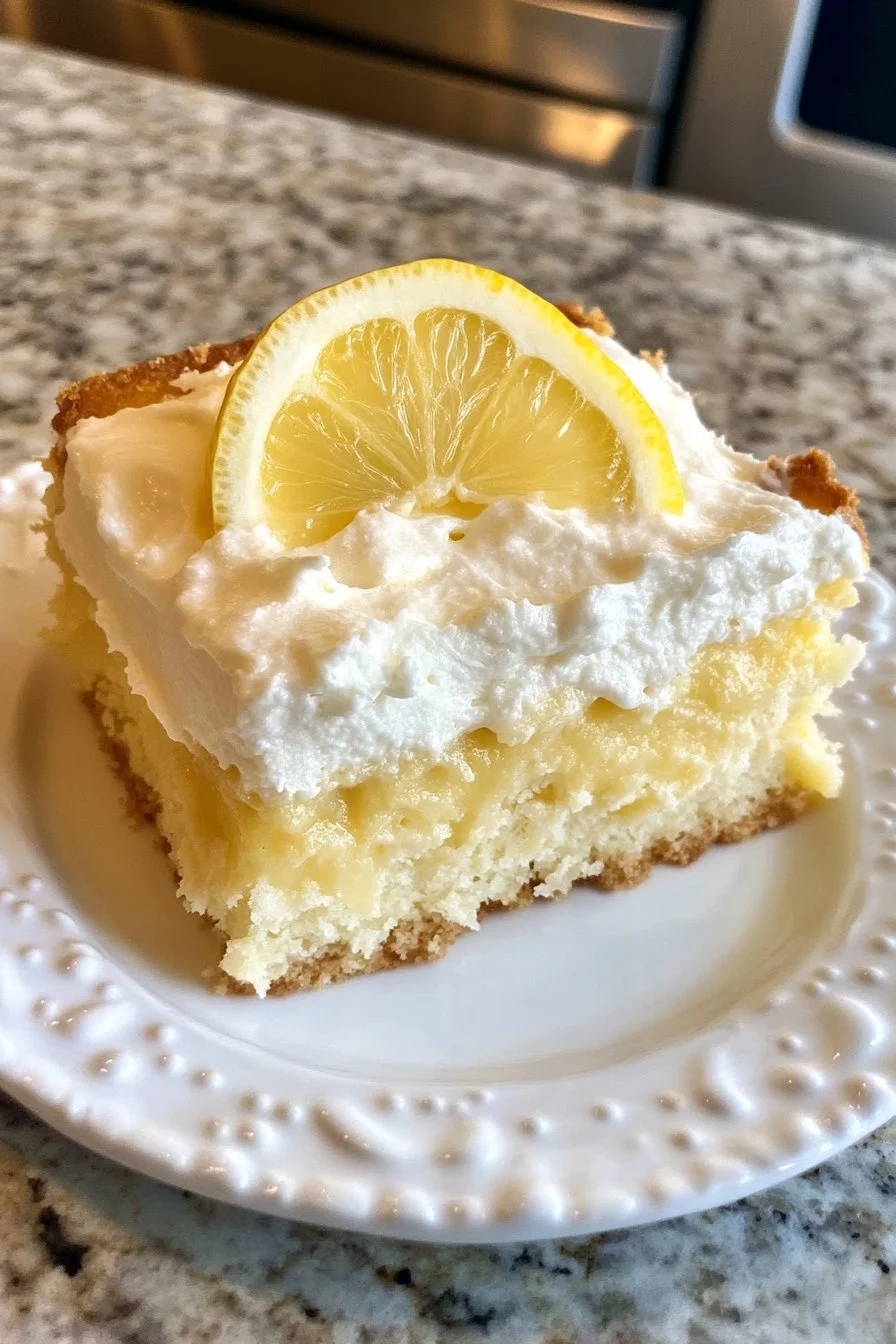 Lemon Cream Cheese Dump Cake