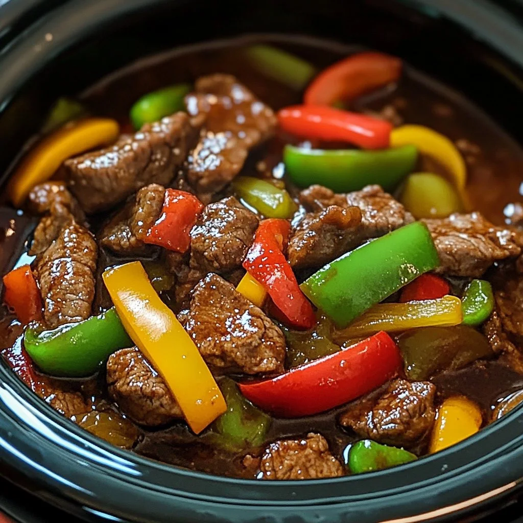 Pepper Steak in a Crock Pot