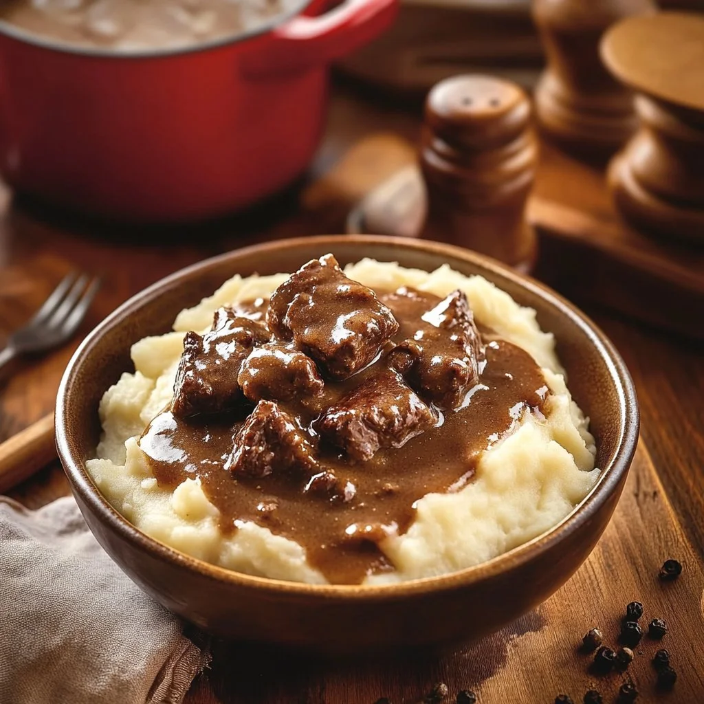 Pioneer Woman Beef Tips and Gravy