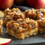 Salted Caramel Apple Crumble Bars