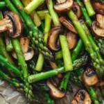 Sautéed Asparagus and Mushrooms