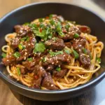 Sticky Beef Noodles