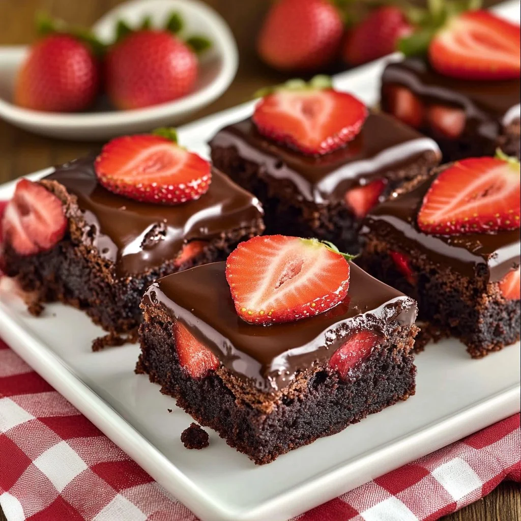 Strawberry Brownies