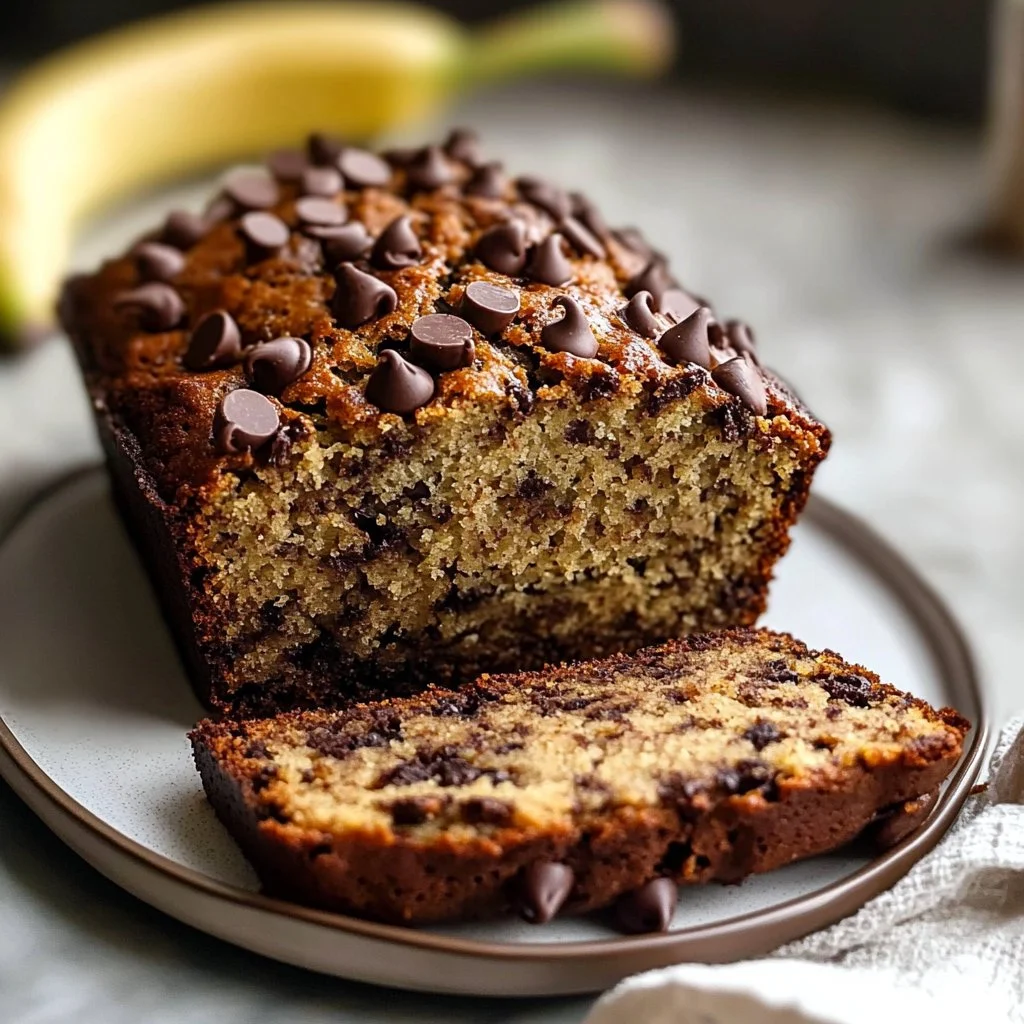 Super Moist Chocolate Chip Banana Bread
