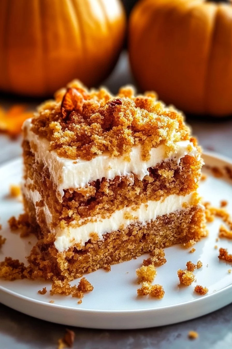 Autumn Pumpkin Spice Crumble Cake