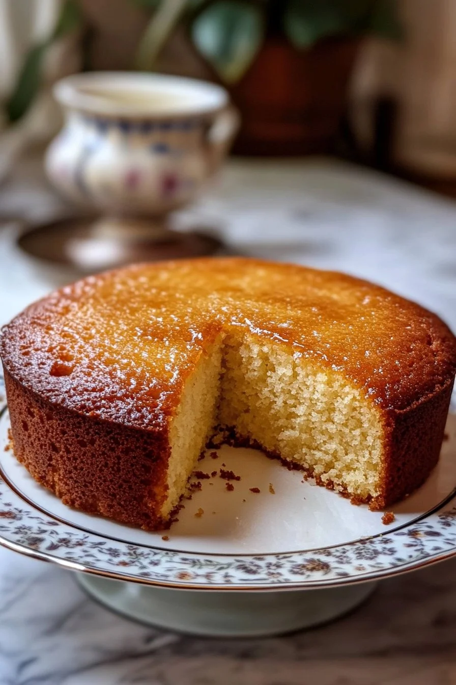Moist Vanilla Almond Cake