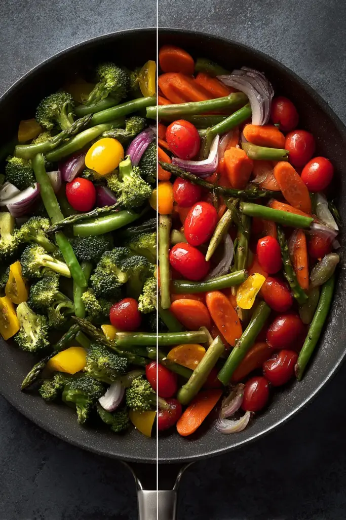 The Complete Guide to Garlic & Herb Roasted Vegetables 13 Overcrowded vs Proper Pan