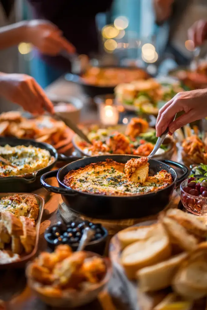 Party-Ready Dip Table