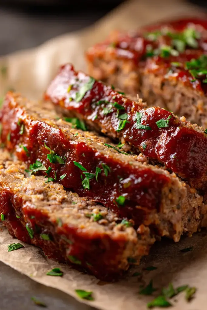Perfectly Sliced Meatloaf