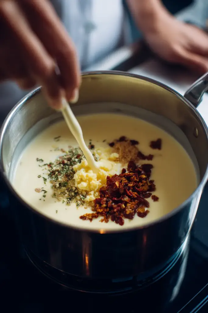 Queso Preparation Steps