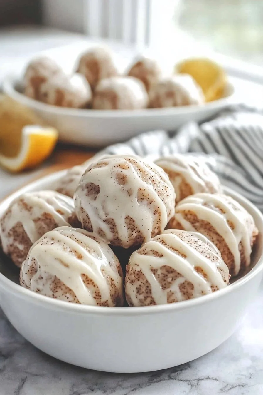 Cinnamon Roll Protein Bites