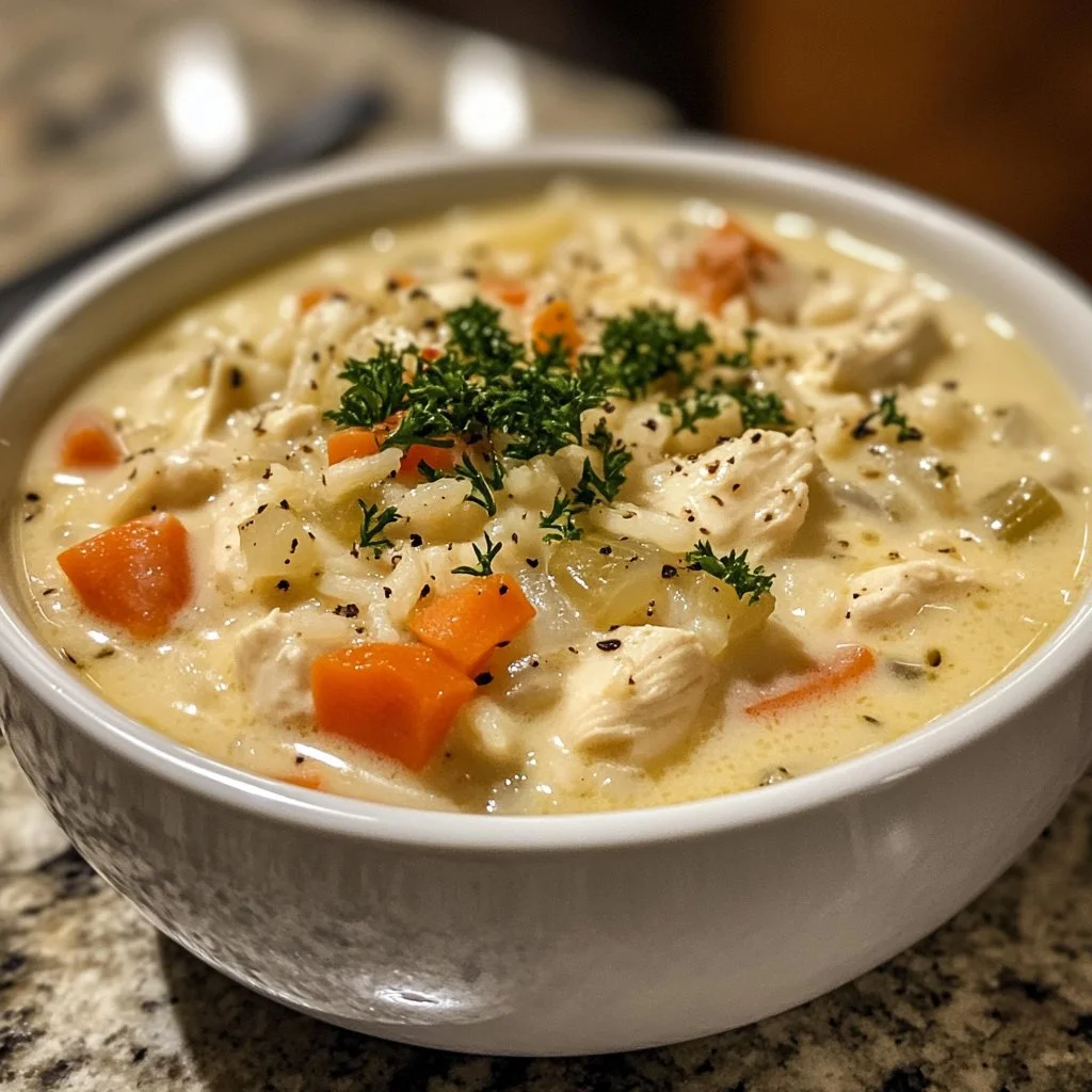 Creamy Chicken and Rice Soup