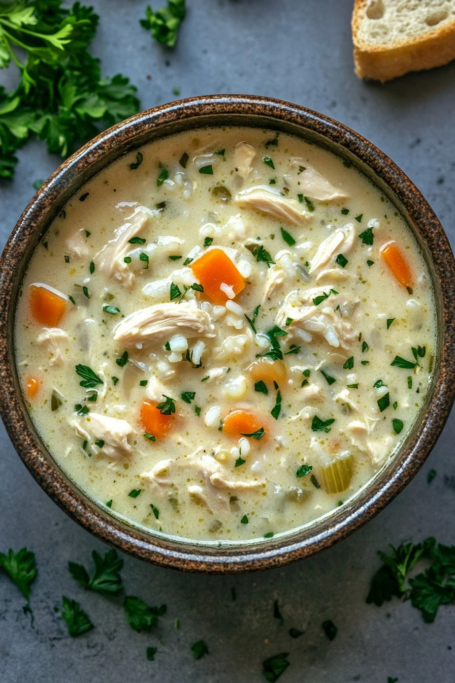 Creamy Chicken and Rice Soup