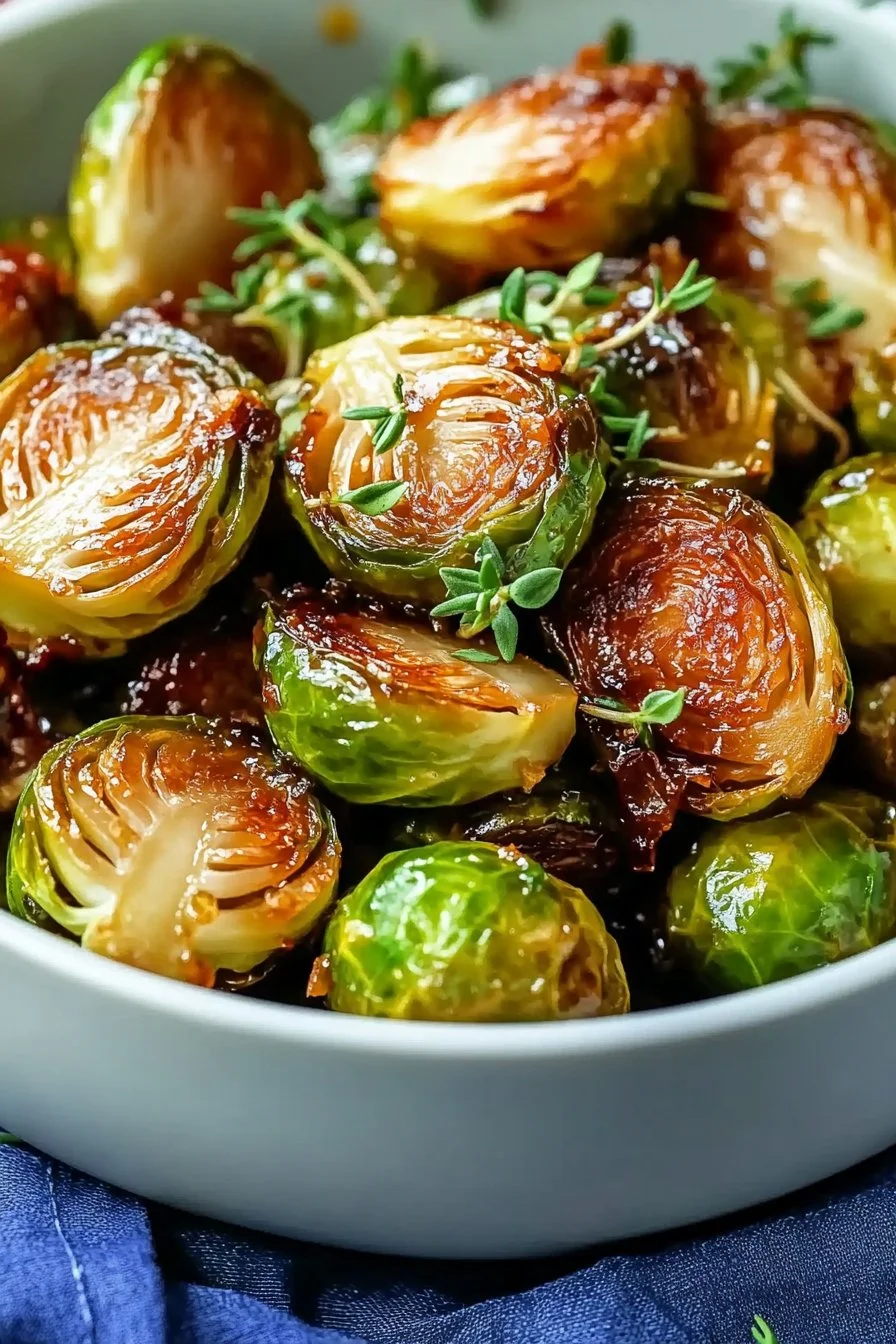 Crispy Honey Balsamic Brussels Sprouts You'll Absolutely Love