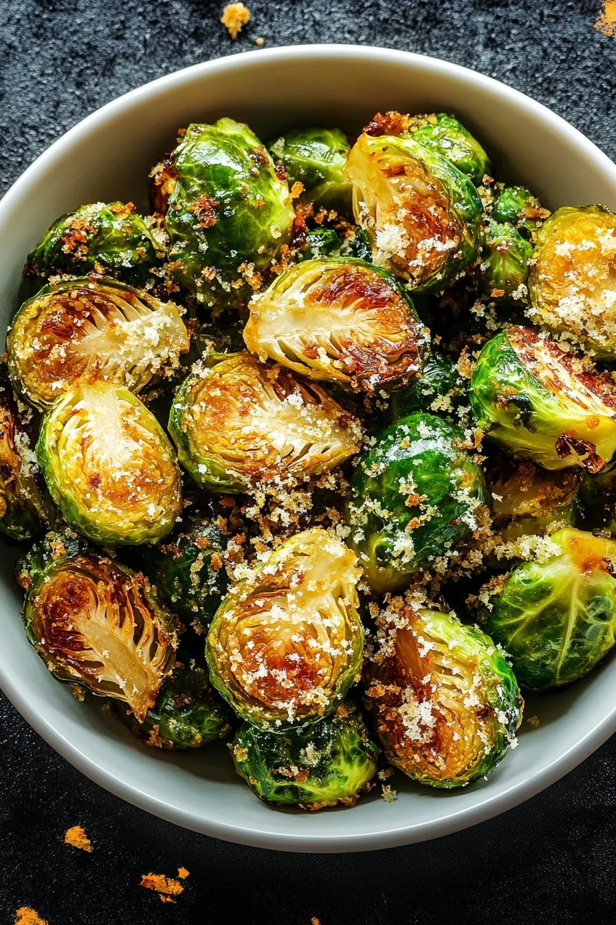 Crispy Parmesan-Crusted Brussels Sprouts