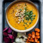 Cumin Roasted Root Vegetable Soup