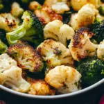 Easiest Roasted Broccoli and Cauliflower