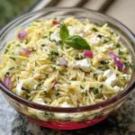 Easy Lemon Orzo Salad with Feta