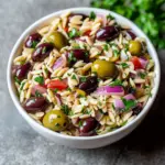 Easy Orzo Olive Salad
