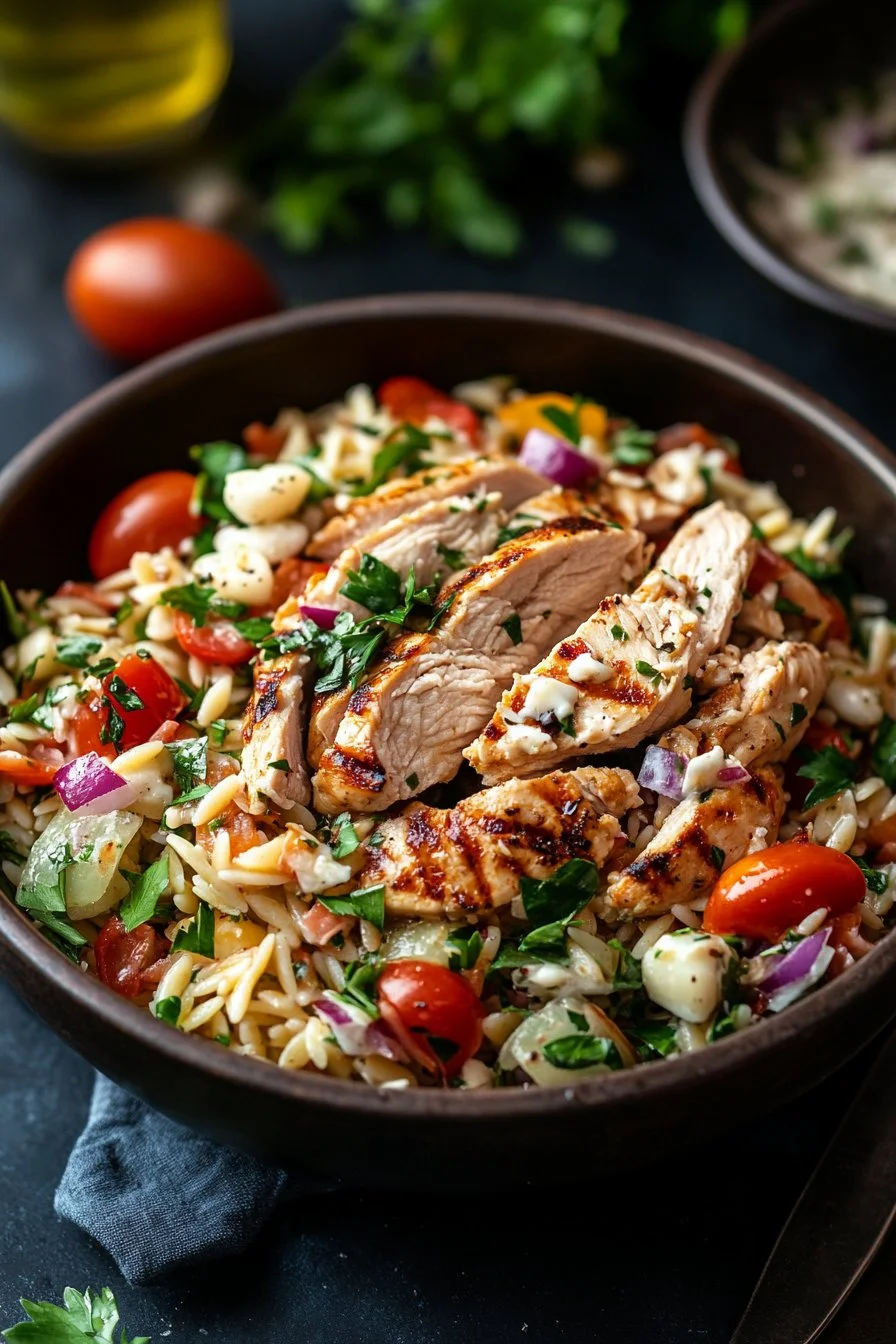 Greek Chicken Orzo Salad Recipe: Fresh, Flavorful, and Healthy!
