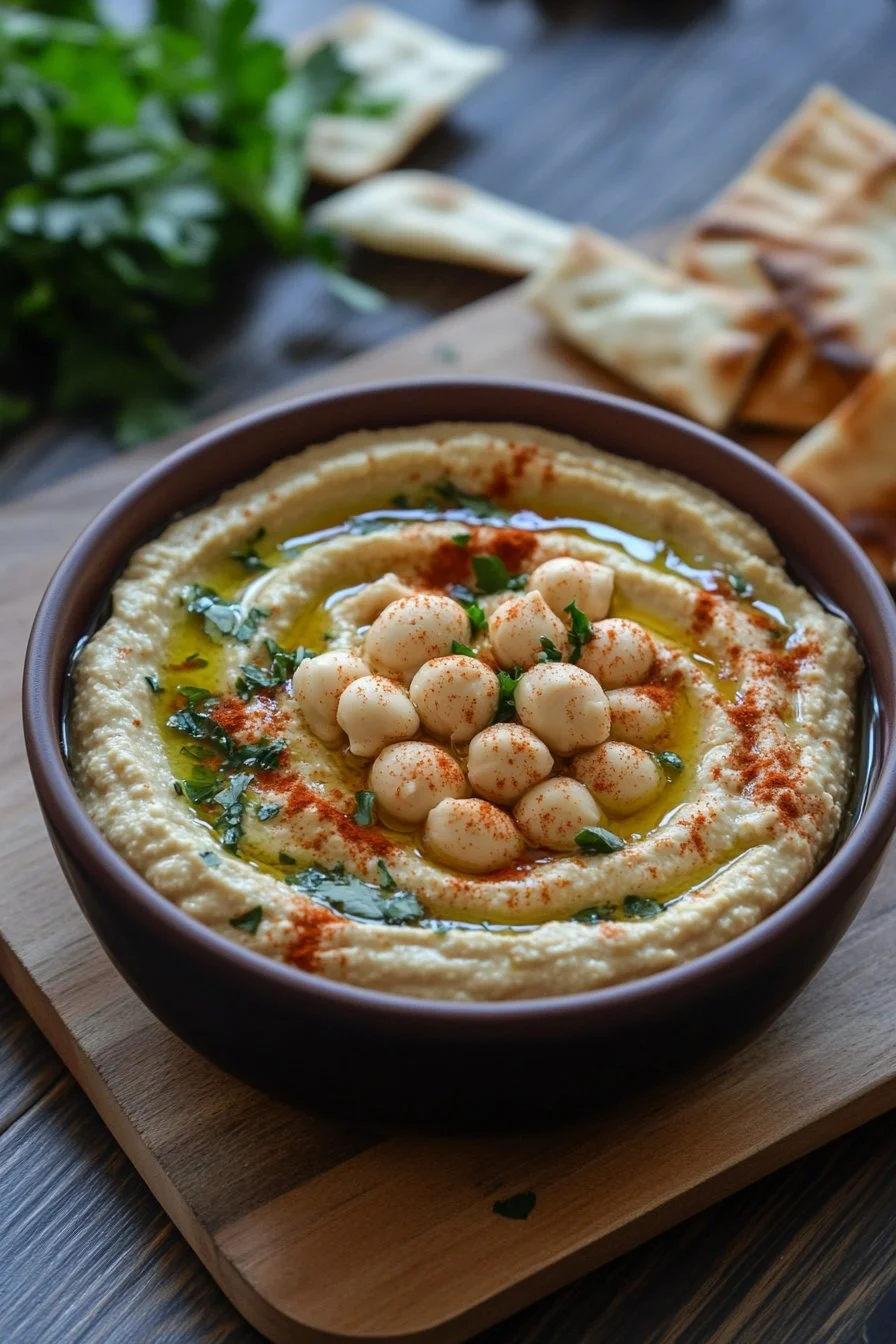 Greek Style Loaded Hummus
